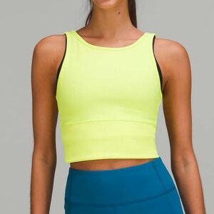 NWT Lululemon | Power Pivot Ribbed Tank Top Electric Lemon W1CQMS Womens 12